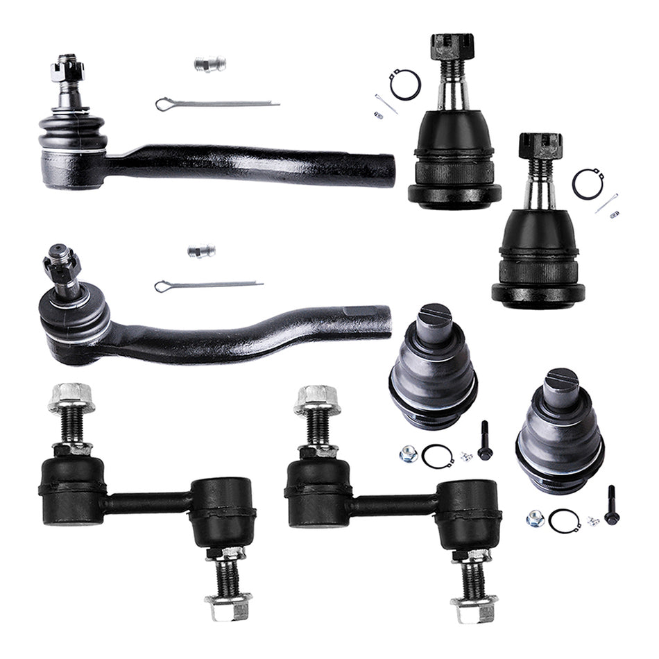 Front Upper Lower Ball Joints Sway Bars Tie Rods 2005 Nissan Armada 2004-2015 Nissan Titan