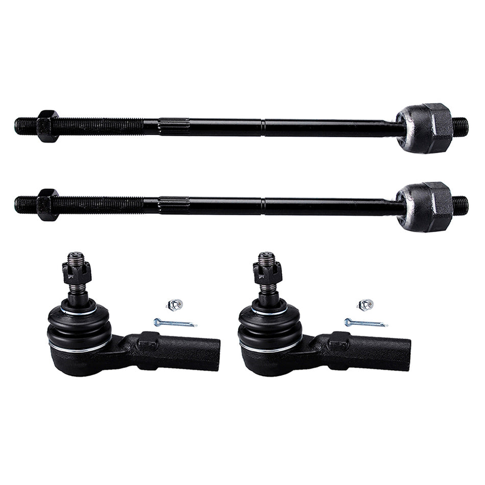 2005-2010 Ford Mustang Front Outer Inner Tie Rod Ends Suspension Kit