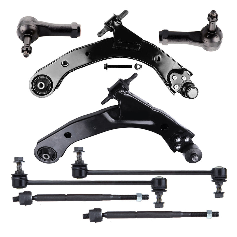 Lower Control Arms Ball Joint Tie Rod Ends Sway Bars 07-10 Pontiac G5 05-06 Pontiac Pursuit