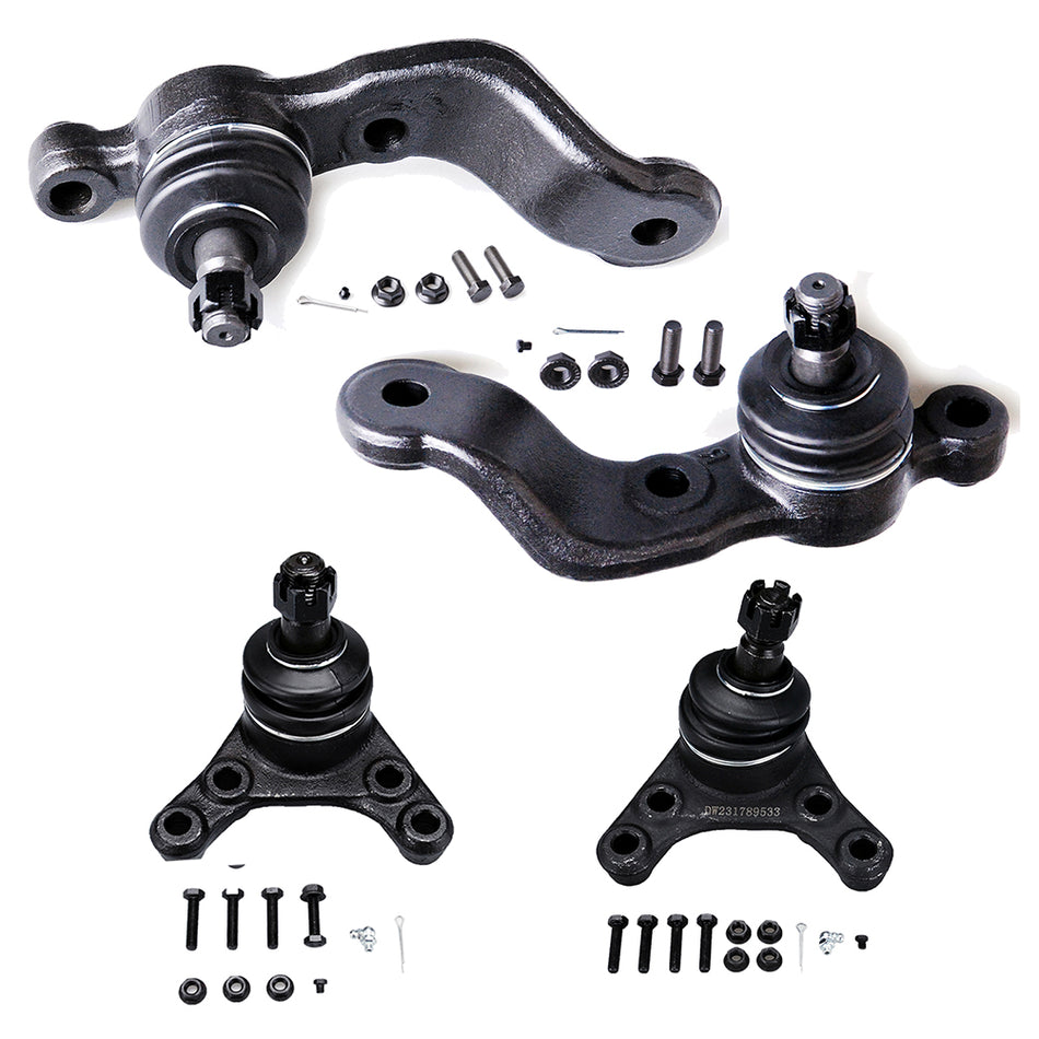For 1995-2004 Toyota Tacoma 2WD 4pcs Front Upper Lower Ball Joints Steering Kit