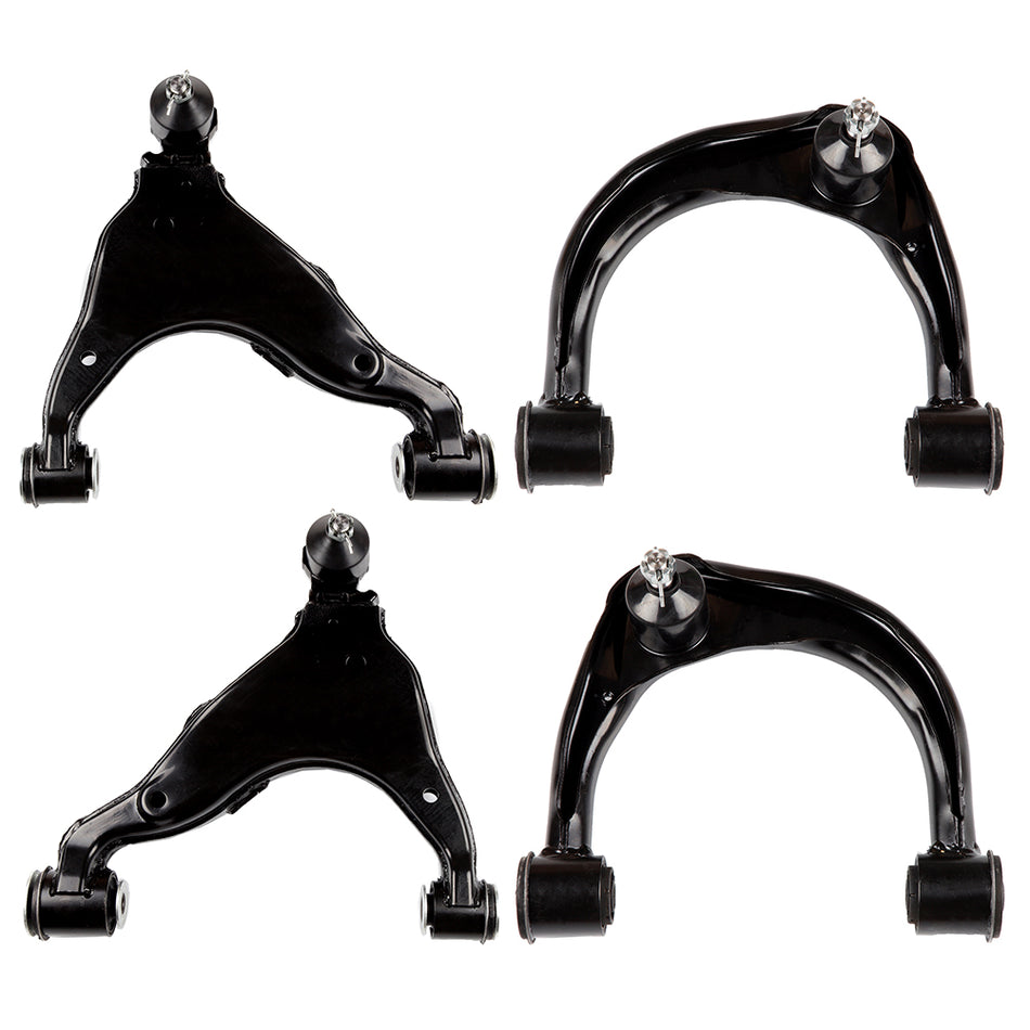 4x For 03-09 Lexus GX470 Toyota FJ Cruiser 4Runner Front Upper Lower Control Arm