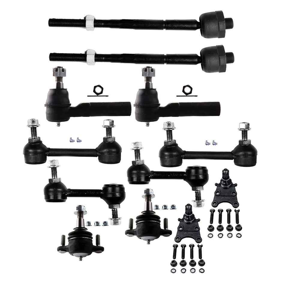 Front Ball Joints Steering Sway Bar Tie Rod End For 2004 2005 2006 GMC Canyon