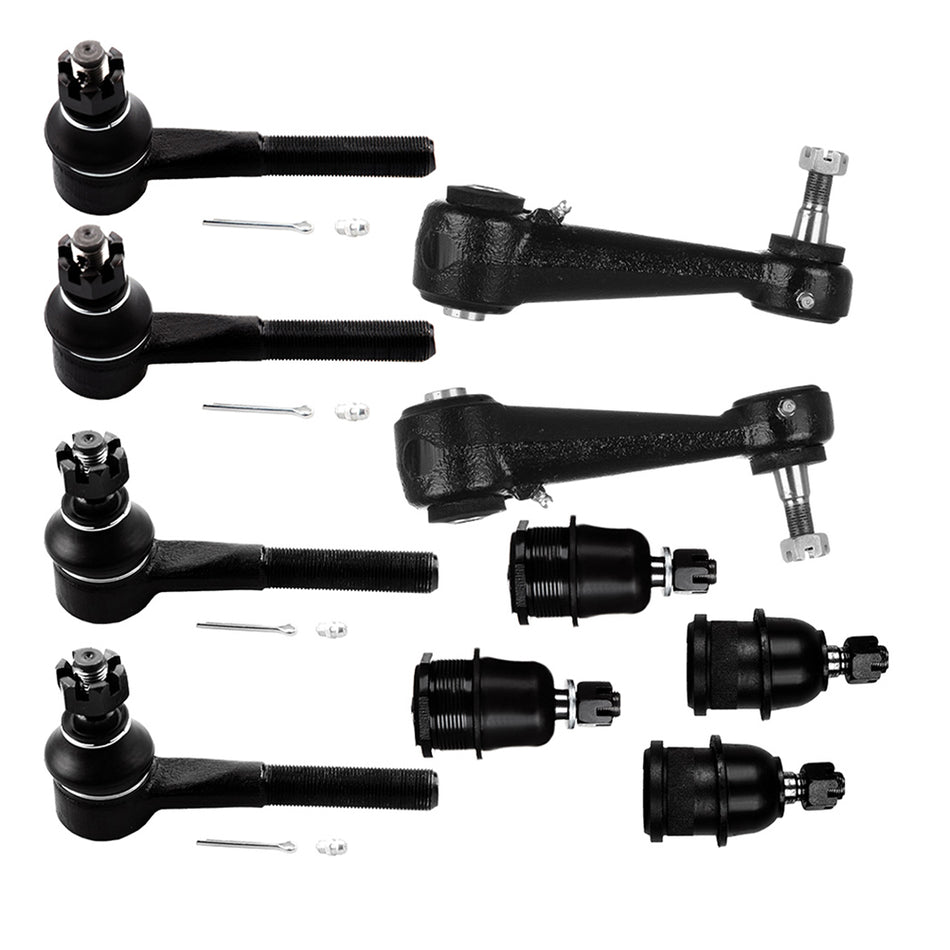 10pcs Front Tie Rod Ends Ball Joints For Dodge Ram 1500 Van 3.9L 5.9L 2001-2003