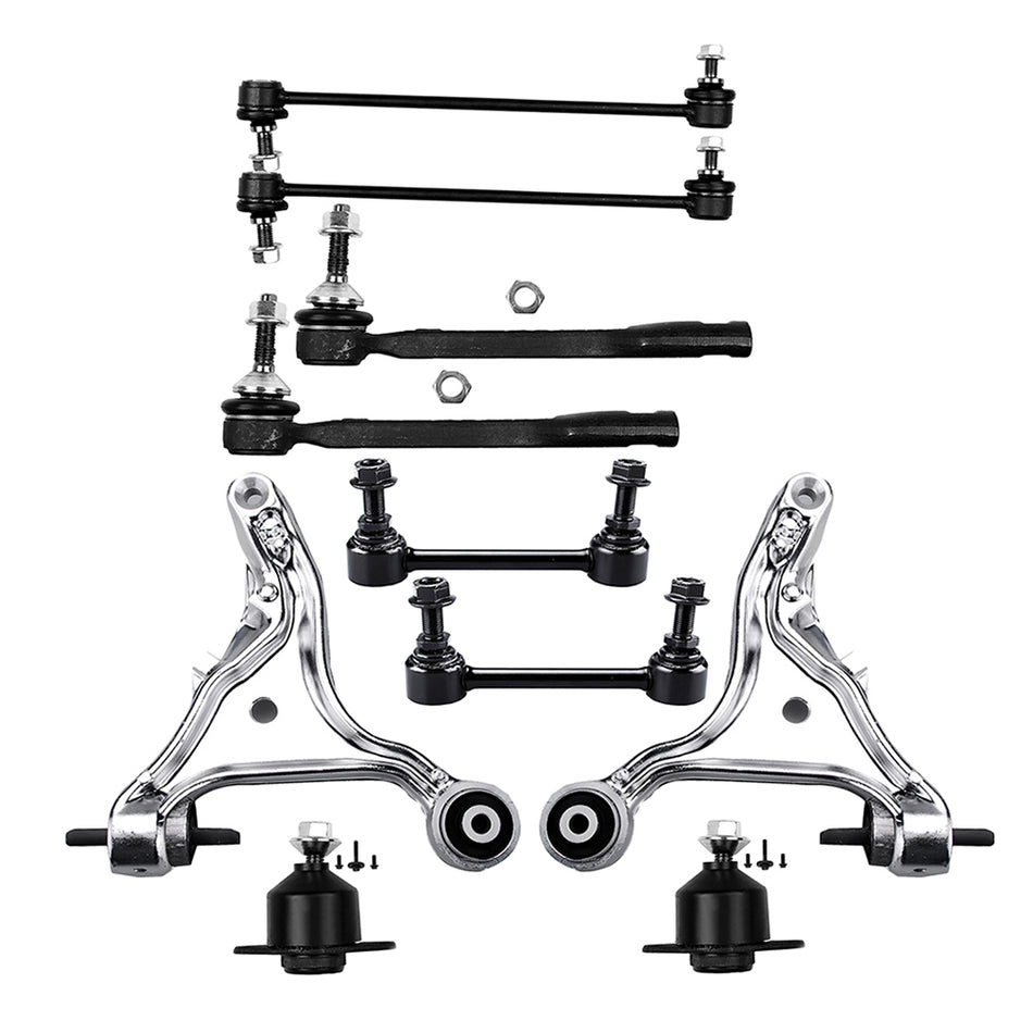 01-07 Fits Volvo S60 & V70 10pcs Front Lower Control Arms Sway Bars Ball Joints