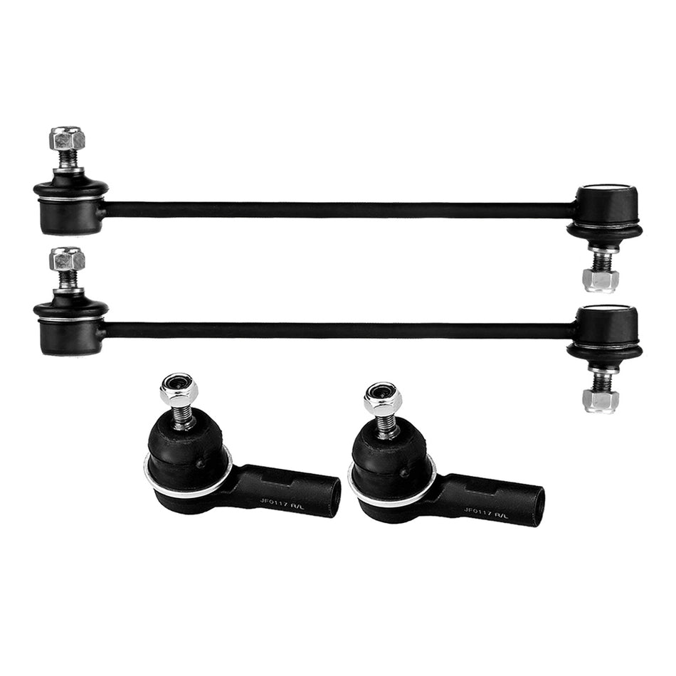 Outer Tie Rod End Sway Bar 4Pcs For 08-17 Mitsubishi Lancer 07-17 Outlander