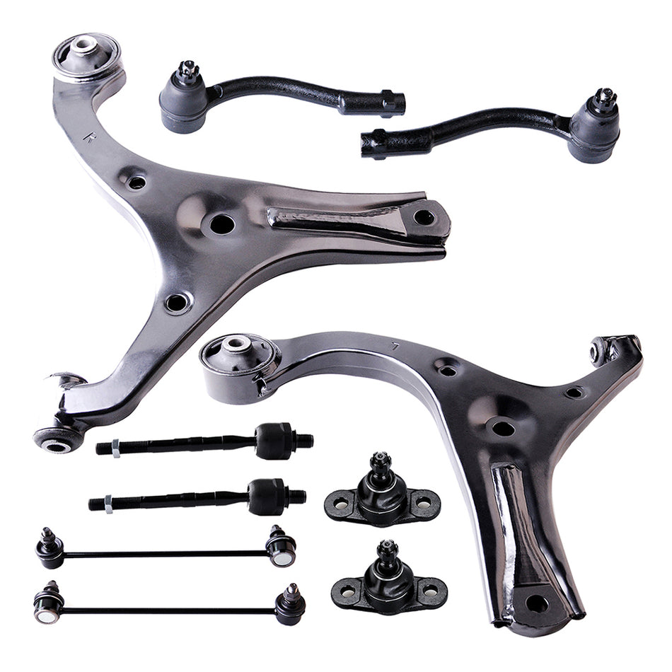 10pc Complete Control Arm Front Suspension Kit for 2006-11 Hyundai Accent