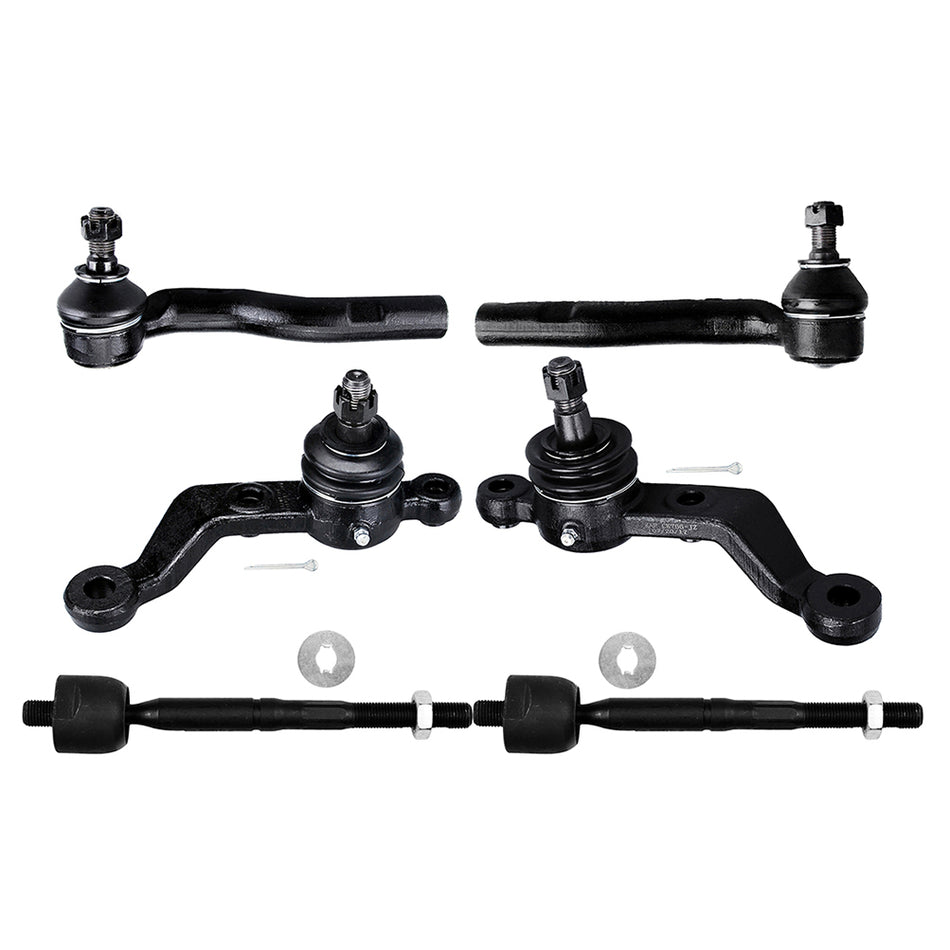 Front Ball Joints Tie Rod End For 98-05 Lexus GS300 98-00 Lexus GS400 6Pcs