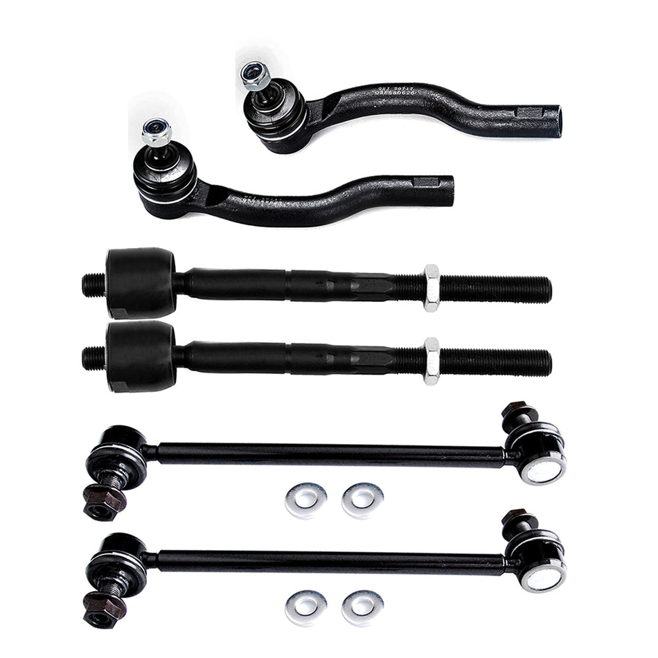 2004-2010 Toyota Sienna Inner Outer Tie Rod Ends Sway Bar Links Kit