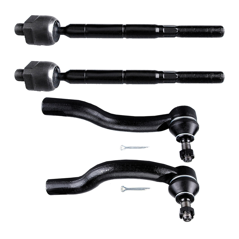 Front Steering Inner & Outer Tie Rod End Suspension For 2006-2015 Toyota RAV4