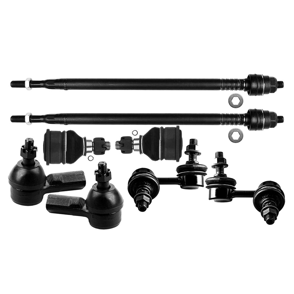 Fits Acura EL Honda Civic Steering 8 Front Lower Ball Joints Sway Bars Tie Rods
