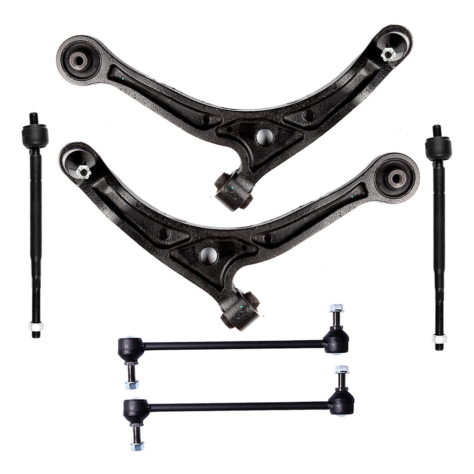 Fits 1999-2001 Honda Odyssey 6PCS Front Lower Control Arms Sway Bars Tie Rods