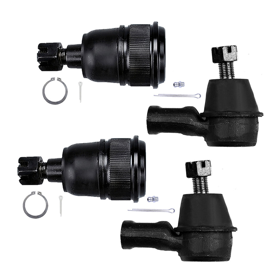 Fits 2003-05 06 Honda Element 4x Front Lower Ball Joints Outer Tie Rods Kit