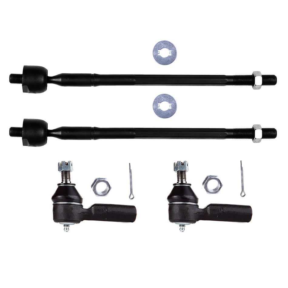 4PCS Front Inner and Outer Tie Rod End Links Kit for 1999-2003 Lexus RX300