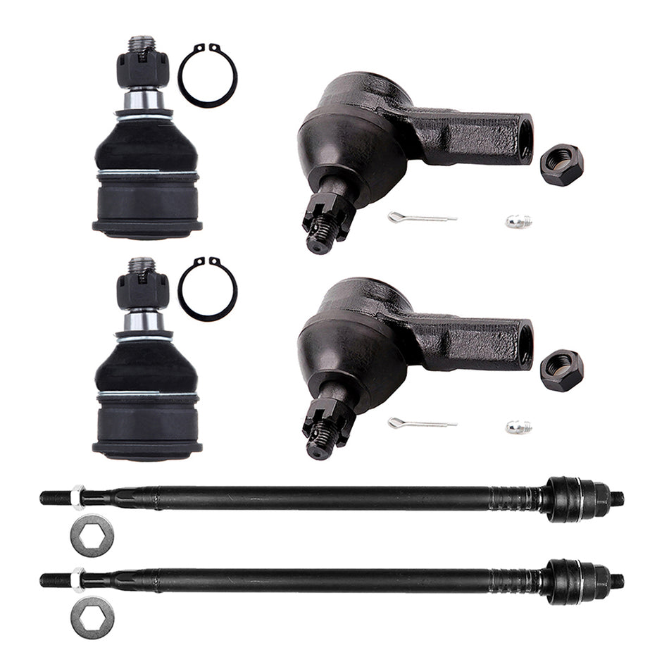 Fits 2001-2005 Honda Civic 6xs Front Lower Ball Joints Inner Outer Tie Rods Part