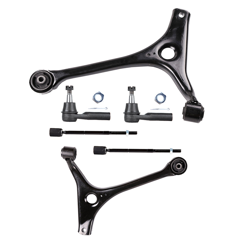 6x Fits 98-06 07 Ford Taurus Front Lower Control Arms Inner Outer Tie Rod Links