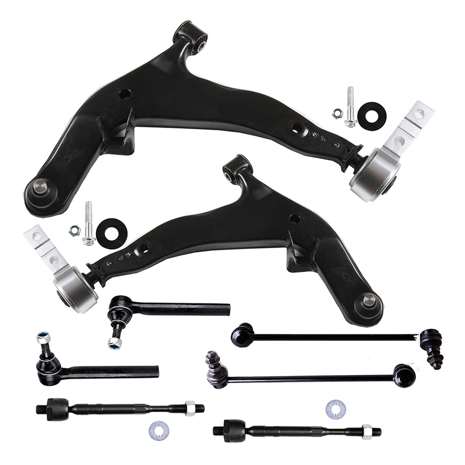 03-04 Nissan Murano Front Lower Control Arm Ball joint Tie Rod Sway link