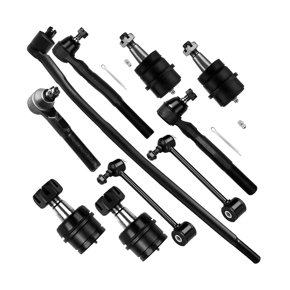 Front Ball Joints Tie Rods Sway Bars Pitman Arm For 2007-2017 Jeep Wrangler 2018 Jeep Wrangler JK