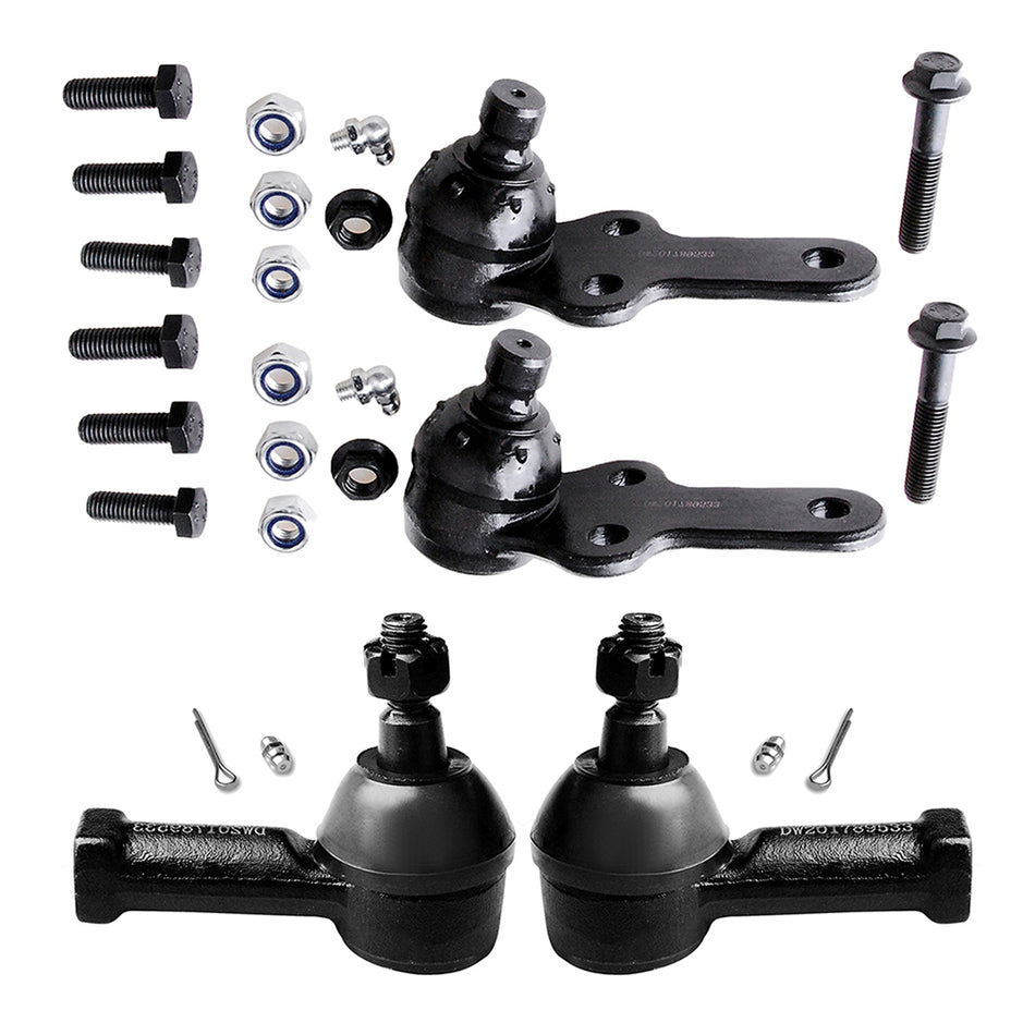 4Pcs Lower Ball Joints Outer Tie Rod Links New Fits 2006 2007 Ford Focus