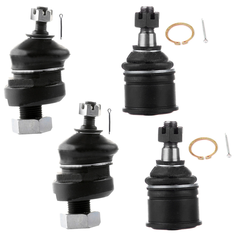 4pc Front Upper Lower Ball Joint Fits Acura EL Integra Honda CR-V Civic del Sol