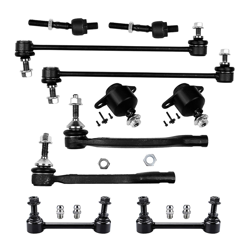 Front Lower Ball Joint Steering Sway Bar Tie Rod End For 2001-2007 Volvo S60 V70