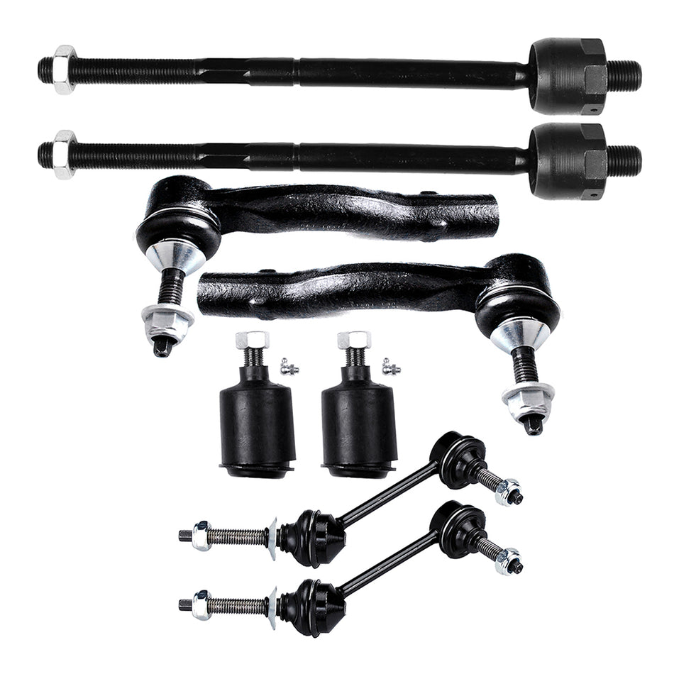 8Pcs Front Ball Joint Tie Rod Kit For 2003-2011 Mercury Grand Marquis Maurader
