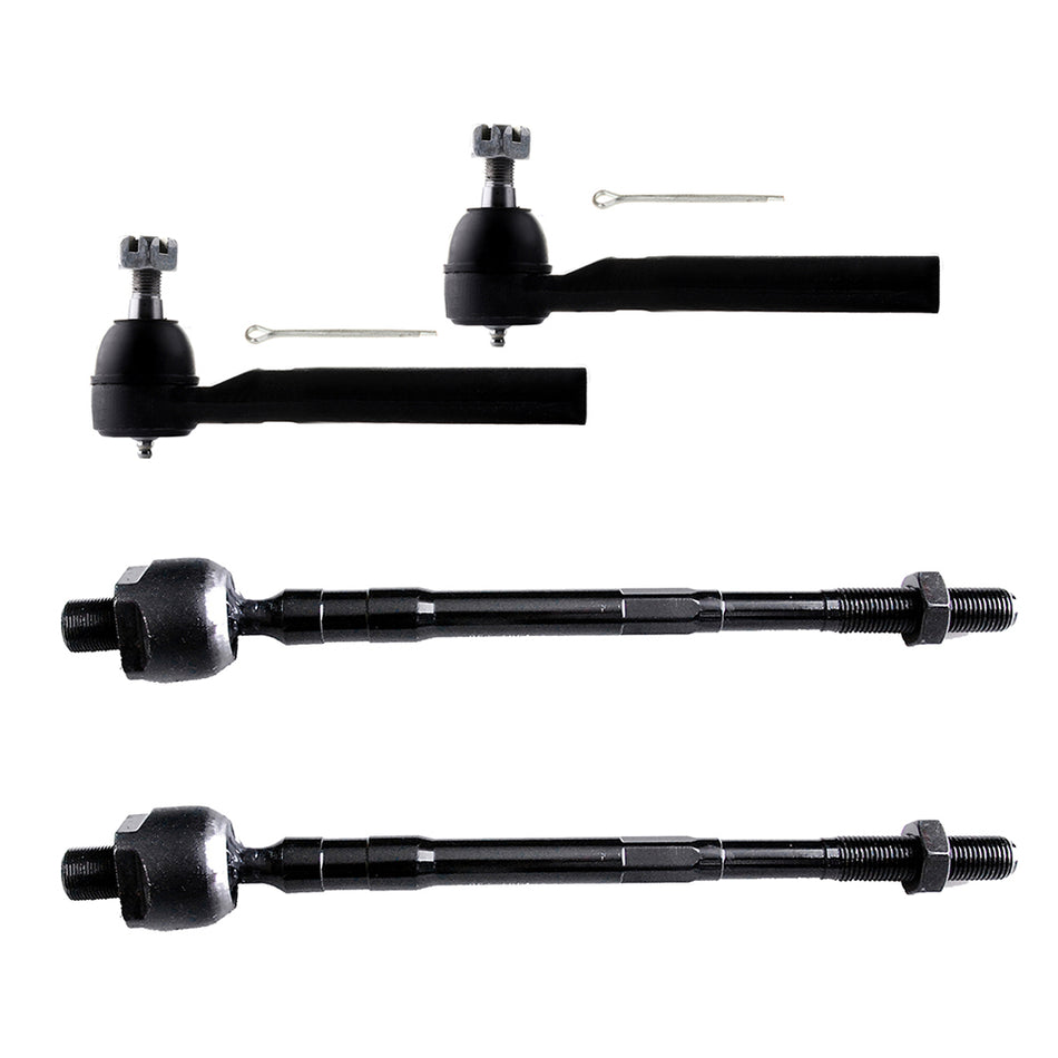 4pcs Suspension Kit Inner and Outer Tie Rod Ends for 2005-2006 07 Nissan Murano
