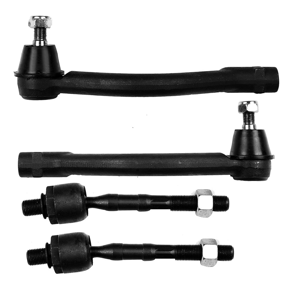 4PC Front Inner and Outer Tie Rod End Links Fits 2008-2011 Hyundai Azera Sonata