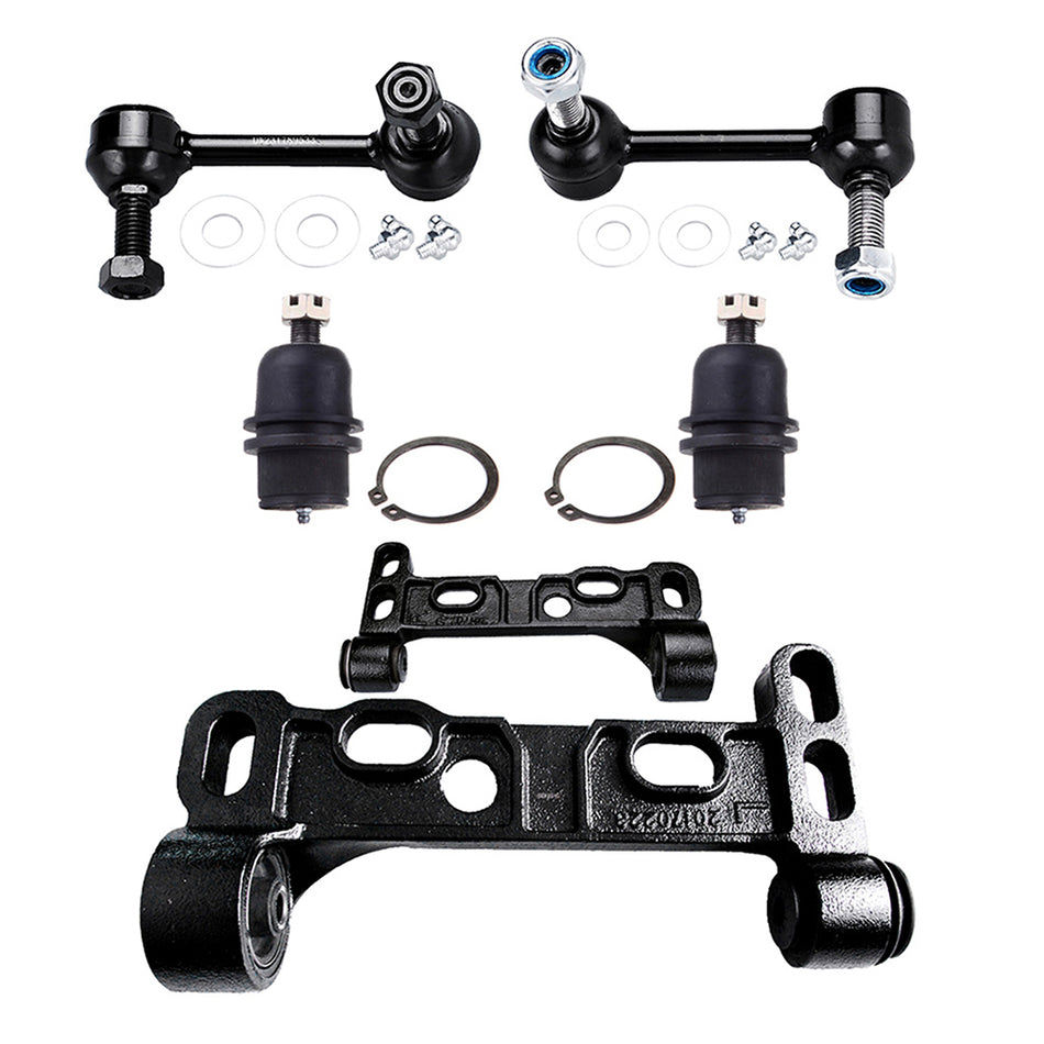 Steering 6PCS Sway Bar Ball Joint Control Arm Kit Fits GMC Buick Isuzu SAAB