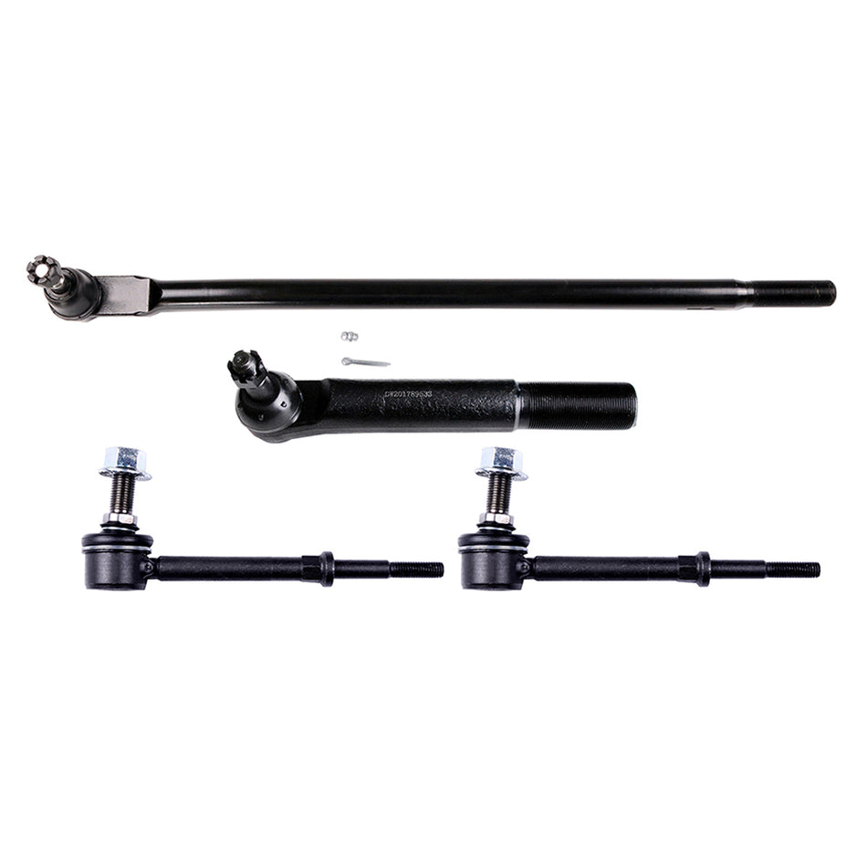 Set Of 4Pcs New Front Inner Outer Tie Rods Sway Bars For 2011-12 Ram 2500 3500