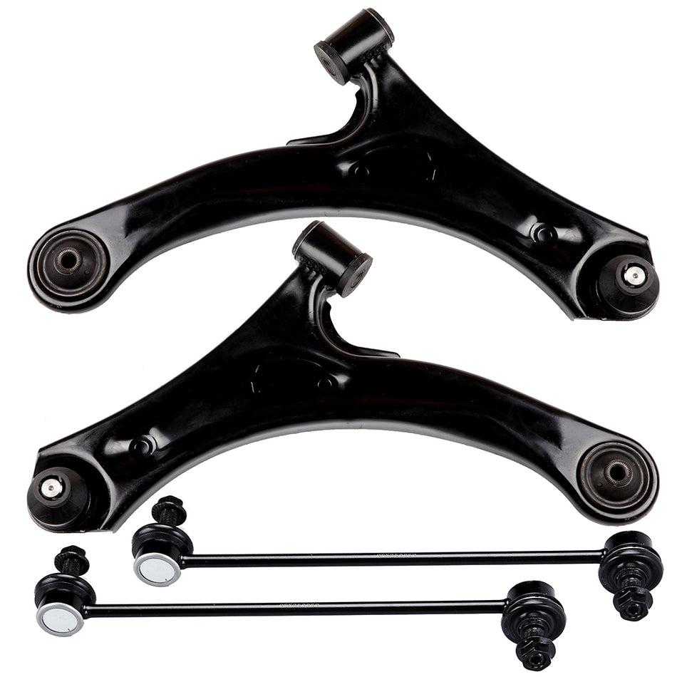 4x Fit For 2004-2007 Suzuki Aerio New Front Lower Control Arm Sway Bar Link Kit