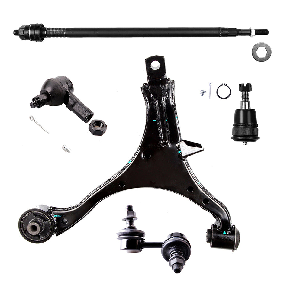 Steering 5PCS Control Arm Ball Joint Tie Rod Sway Bar Fits 2002-2006 Honda CR-V