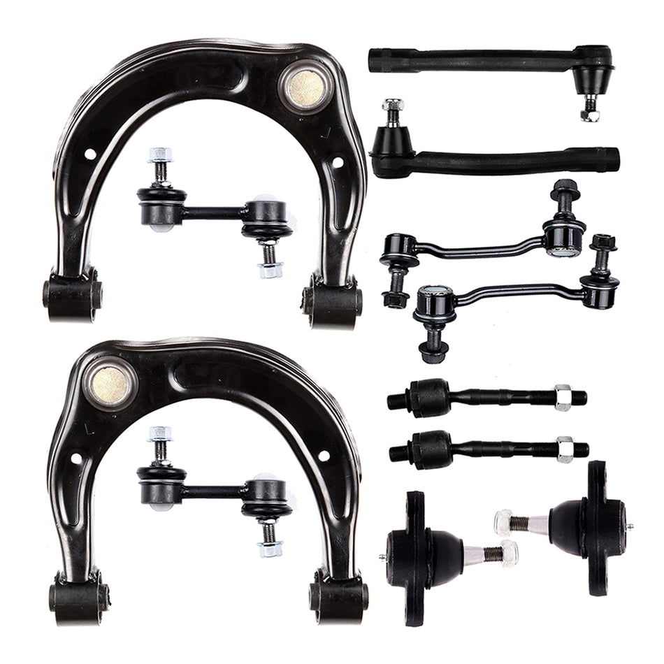 Upper Control Arm Ball Joint Tie Rod Sway Bar Kit For 08-11 Hyundai Azera 09-10 Hyundai Sonata