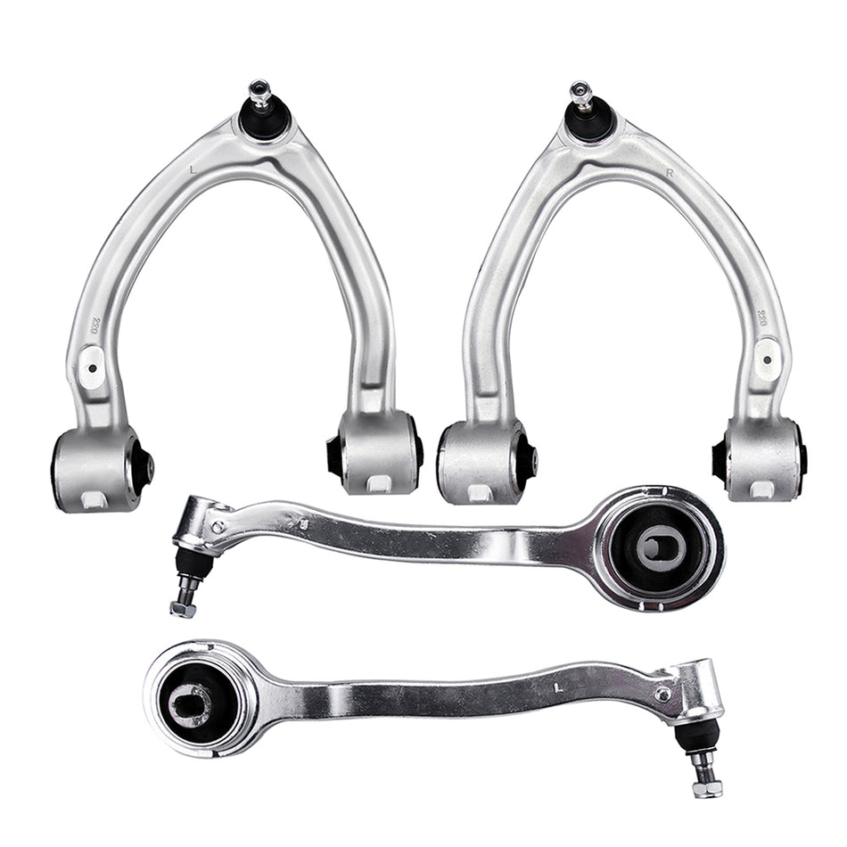 Front Control Arm & Ball Joint Set For 00-06 Mercedes-Benz S430 S500 4Pcs Lower & Upper