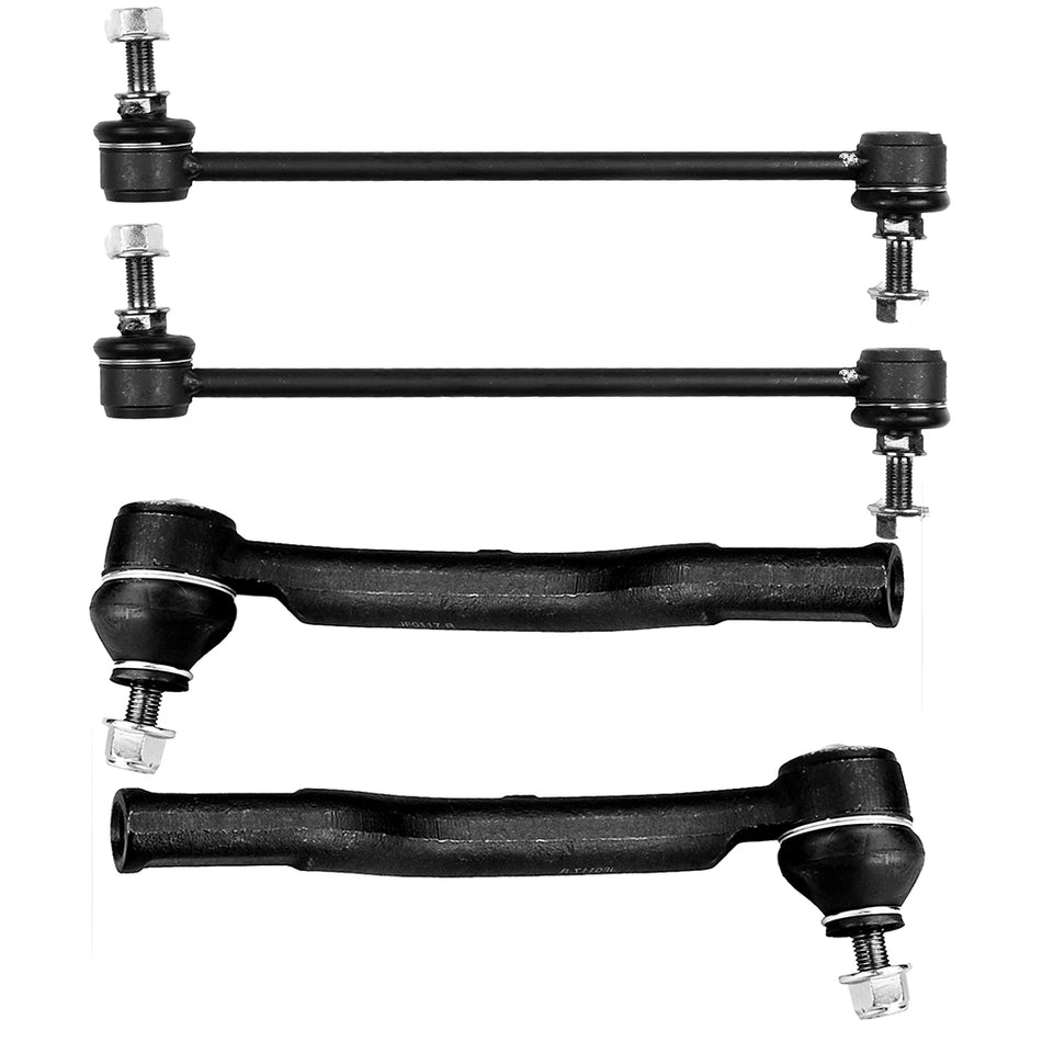 Front Steering Sway Bar Outer Tie Rod End Suspension Kit For 2009-14 Nissan Cube