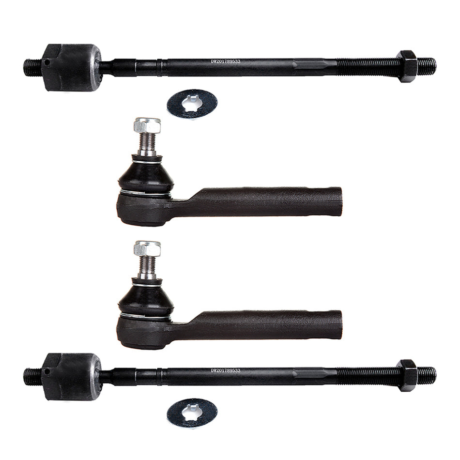 Front Inner Outer Tie Rod End For 03-06 Subaru Baja 93-97 Subaru Impreza