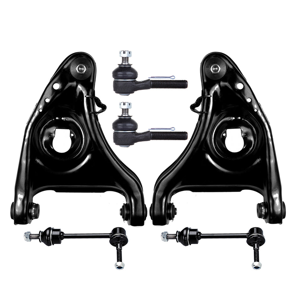 Front Lower Control Arms Tie Rods Sway Bar Kit for 1998-2002 Ford Crown Victoria