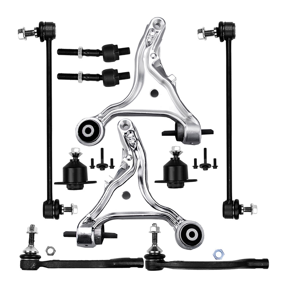 10pcs Complete Front Suspension Control Arm Kit For 01-07 Volvo S60 V70