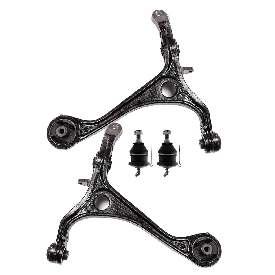 For Honda Accord & Acura TSX 4PCS Front Lower Control Arms Upper Ball Joints Kit