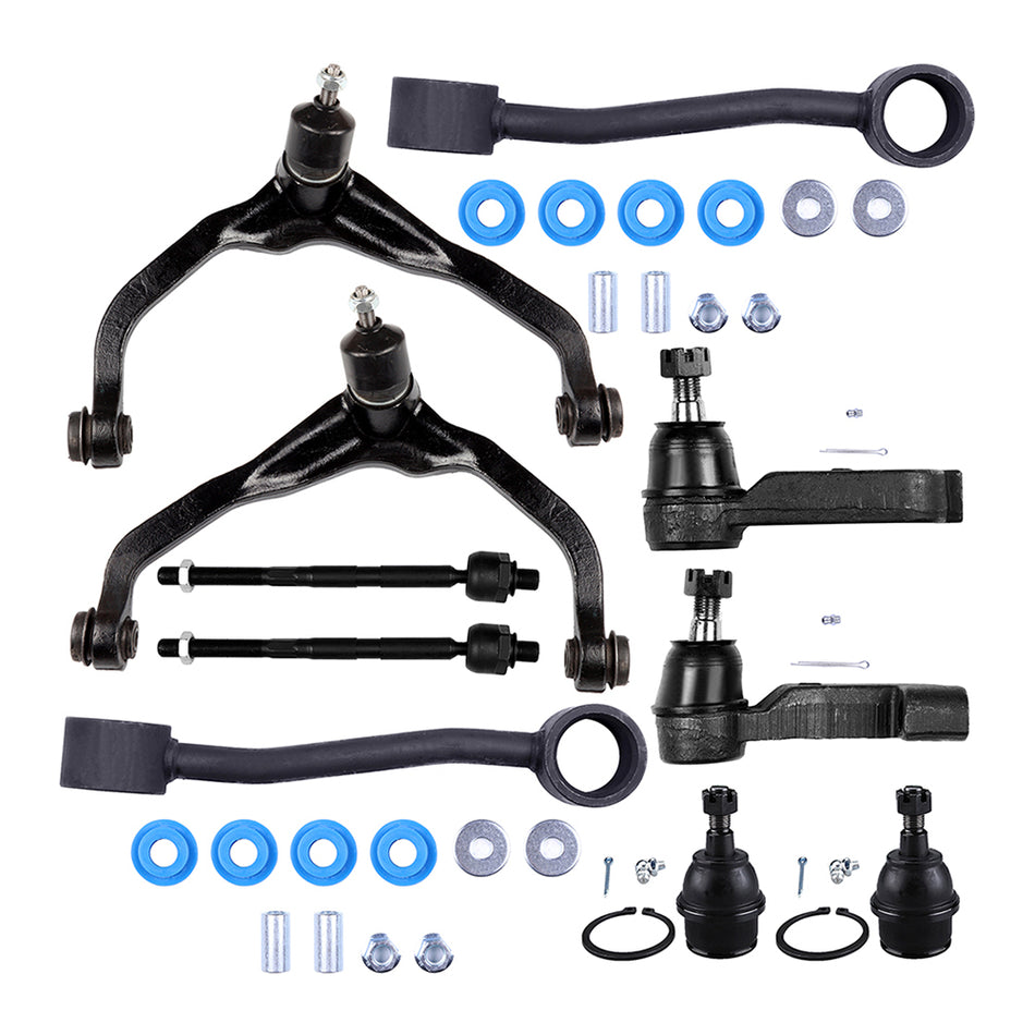 Front Control Arms Tie Rods 10Pcs For 08-10/12 Jeep Liberty 07-10 Dodge Nitro Suspension Kits