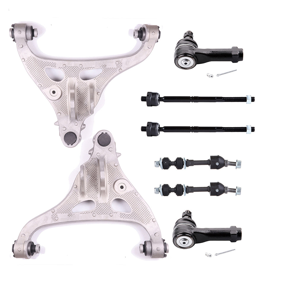 8pc Front Suspension Kit Control Arms Tie Rods for 2005-2008 Ford F150 2WD