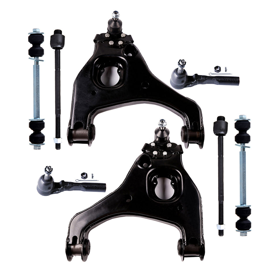 Control Arm Sway Bar Tie Rod End For 99-07 Chevrolet Silverado 1500 GMC Sierra 1500 8Pcs