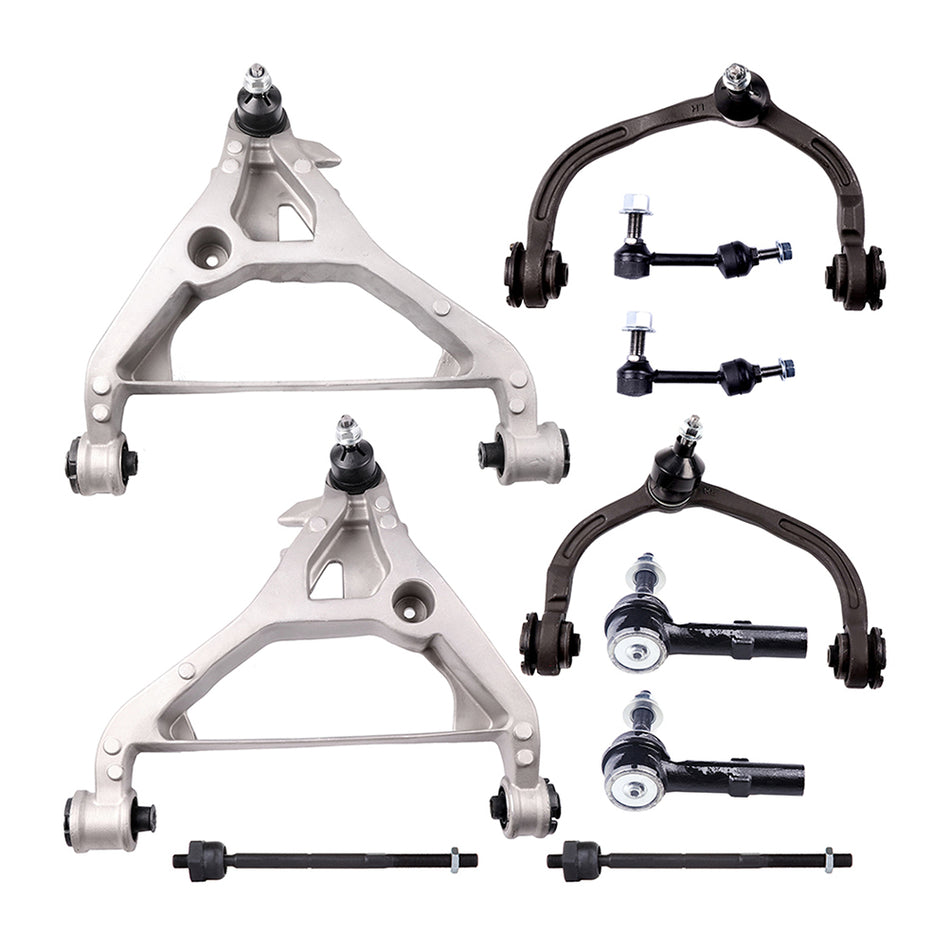 10pcs Front Upper Lower Control Arms Sway Bars Kit For 2005 06 Lincoln Navigator