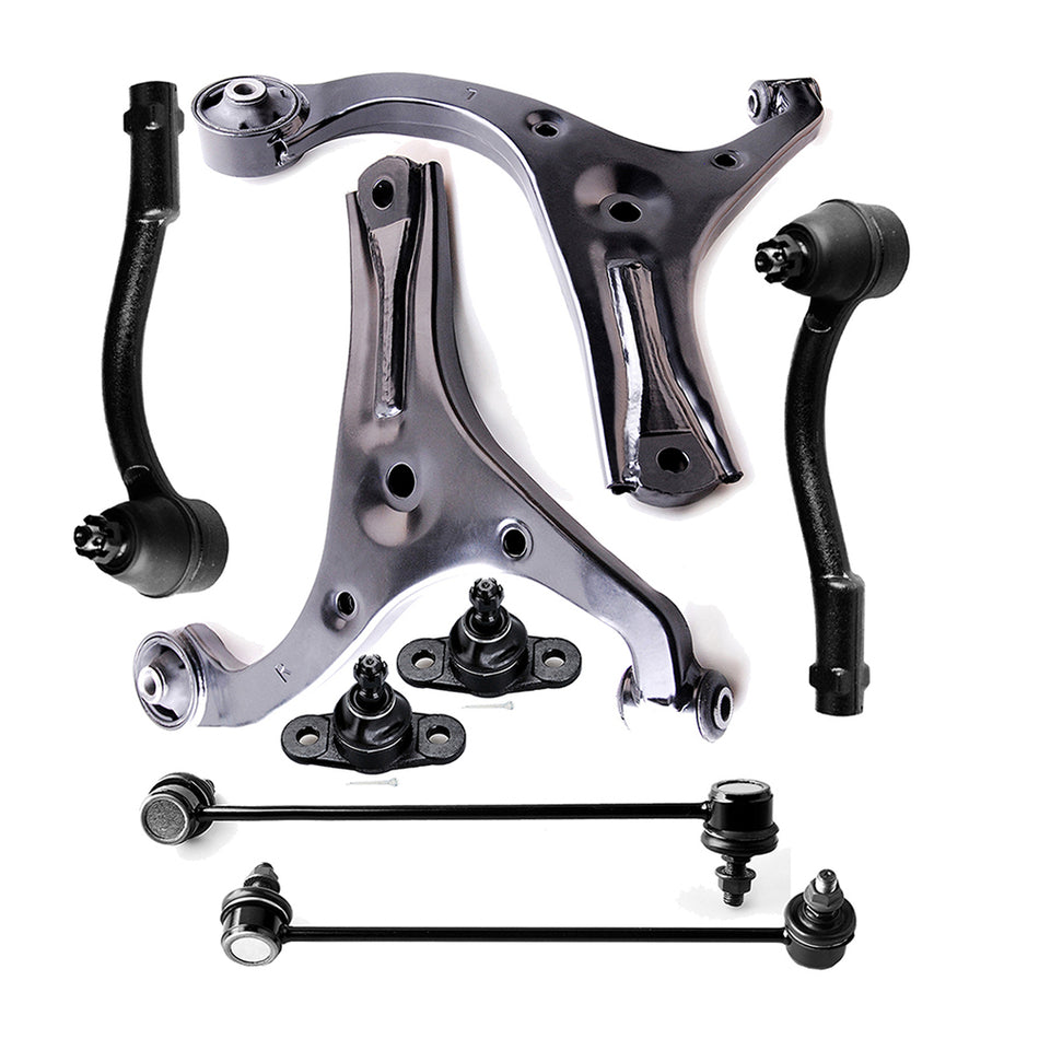 Lower Control Arms Ball Joints Tierods for 2006-2009 2010 2011 Hyundai Accent