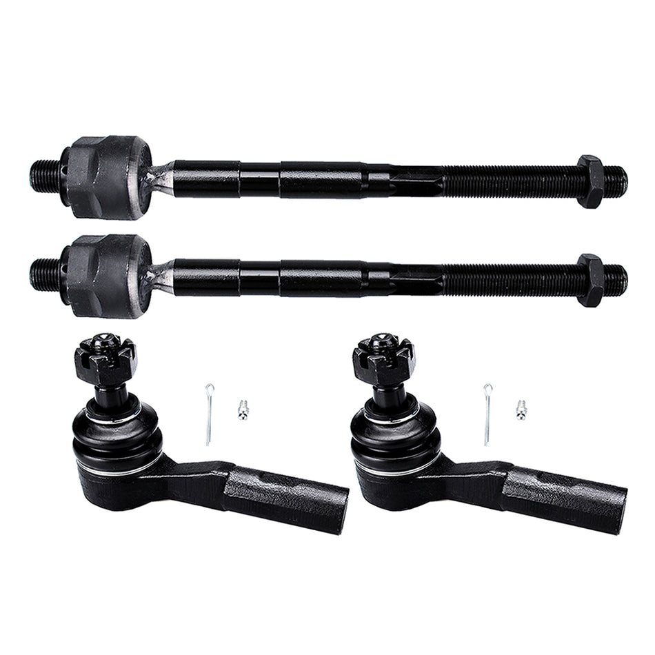 For 2006 2007 Chevy Colorado 4PCS Front Inner and Outer Tie Rod Links Kit