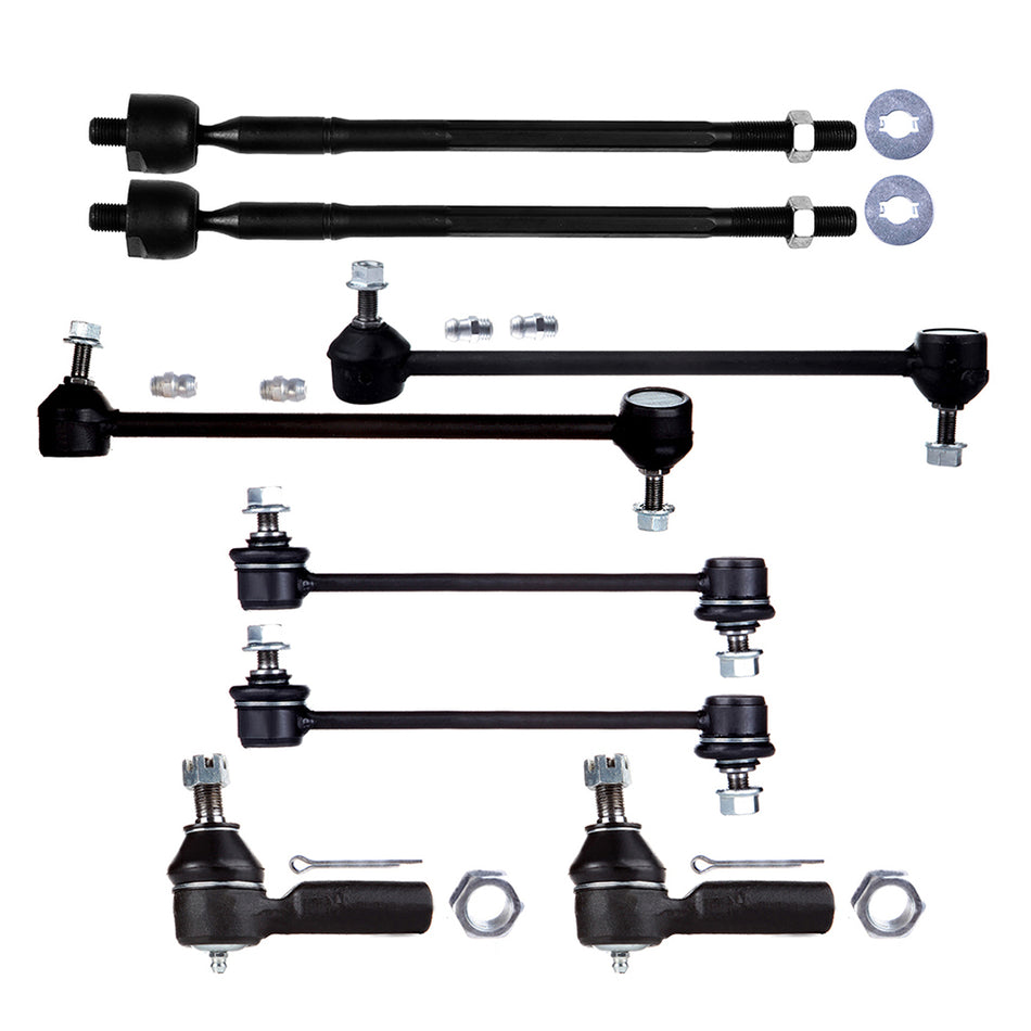 Front Rear Steering Sway Bar Tie Rod End Suspension Kit For 99-2003 Lexus RX300