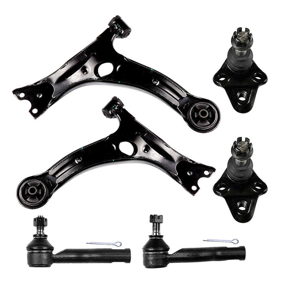 Front Lower Control Arm And Ball Joint Tie Rod End For 2000-2005 Toyota Celica