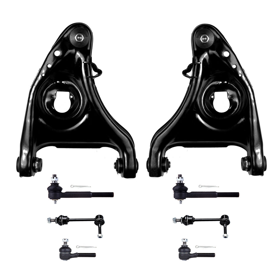 8Pcs Front Control Arms Sway Bars Tie Rods Kit For 1998-2002 LIincoln Town Car