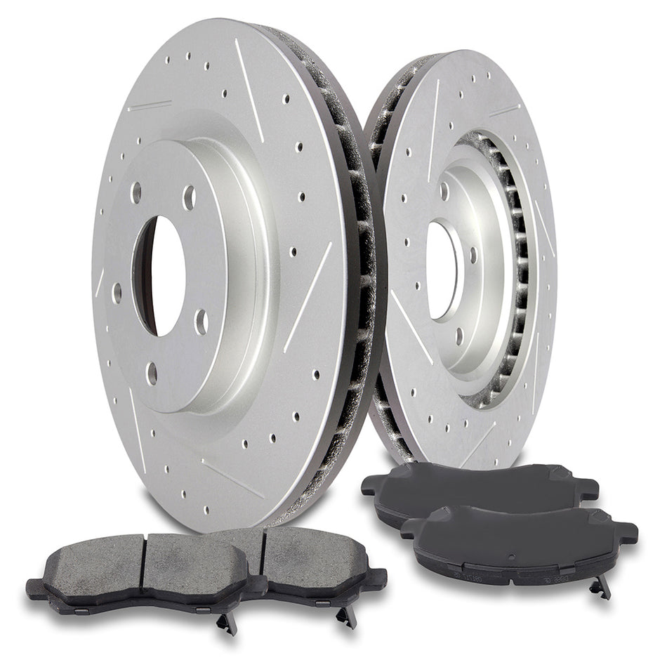 Ceramic Brake Pads And Rotors 11-14 Chrysler 200 07-17 Mitsubishi Outlander Front