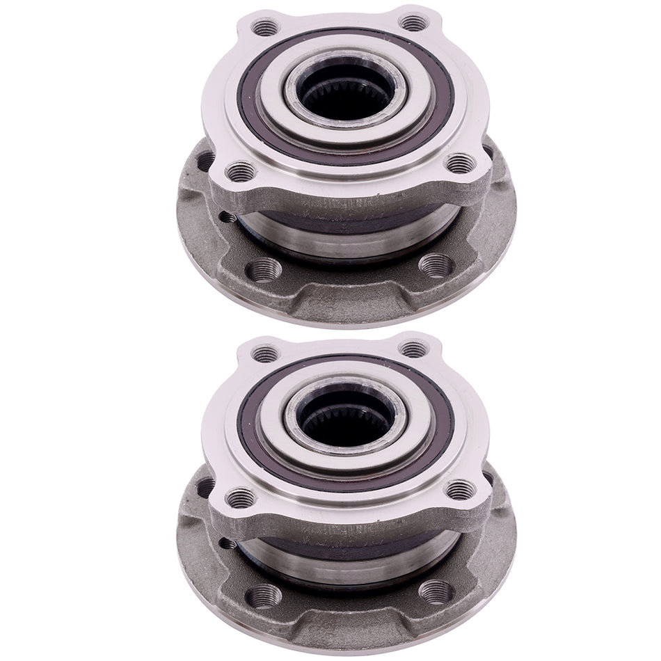 07-16 BMW X5 08-16 BMW X5 Pair 2 Front Wheel Bearing & Hubs