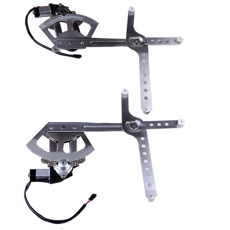 Window Regulator Motor 00 Cadillac Escalade 92-00 GMC Yukon Power Front Pair